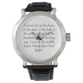 Darcy's unsterbliche Linie graviert diese schöne U Armbanduhr