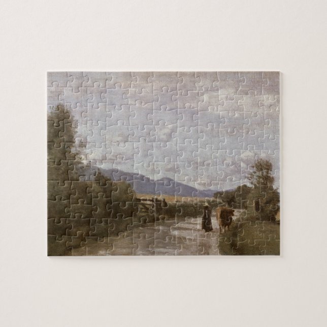 Dardagny, Morgen, c.1853 (Öl auf Leinwand) (Horizontal)