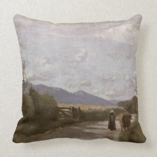Dardagny, Morgen, c.1853 (Öl auf Leinwand) Kissen