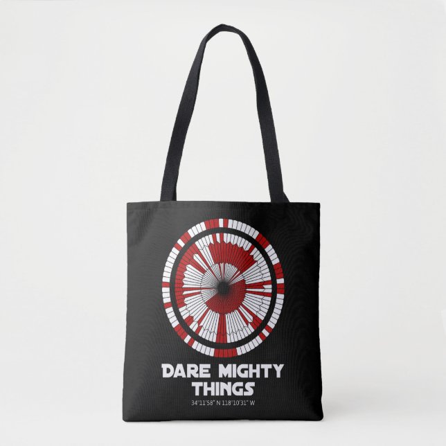Dare Mighty Things Perseverance Mars Rover Landing Tasche (Vorderseite)
