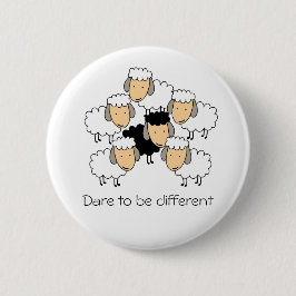 Dare to be Different Black Sheep Button