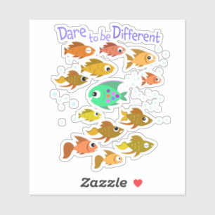 Dare to be Different Elementary Teacher Student Aufkleber