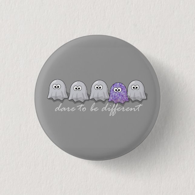 Dare to be Different Ghosts Button (Vorderseite)
