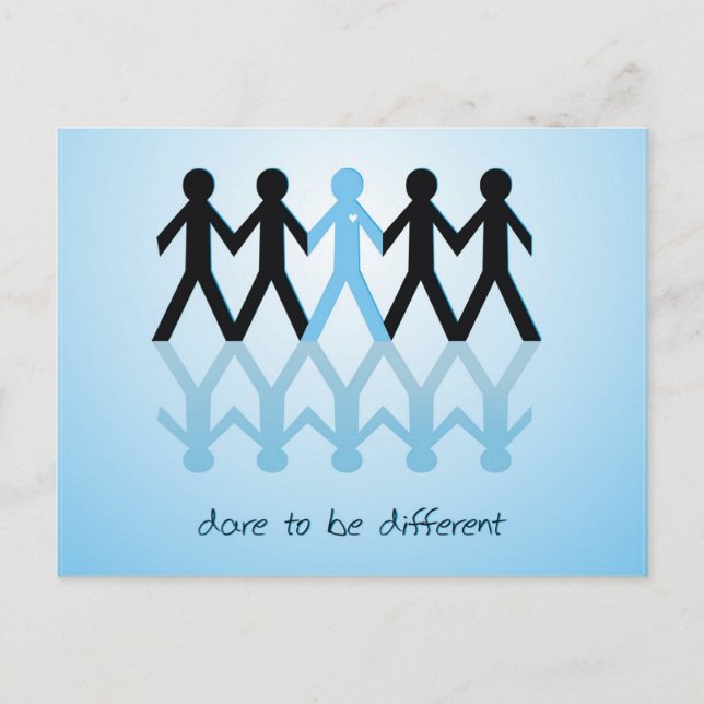Dare to be Different Postkarte (Vorderseite)