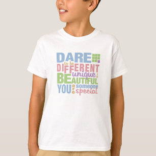 Dare To Be Different Shirt - wählen Sie Stil & Far