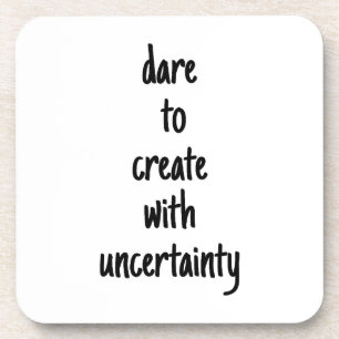 Dare to create Hard Plastic Untersetzer