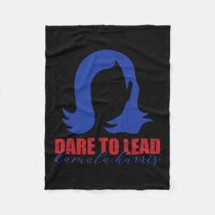 Dare to Lead Kamala Harris 2024 Supporter Fleecedecke