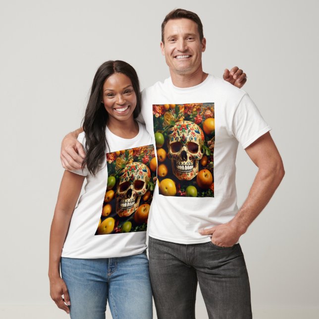 "Dare to Wear" Schädel auf den Obst-T - Shirt (Unisex)