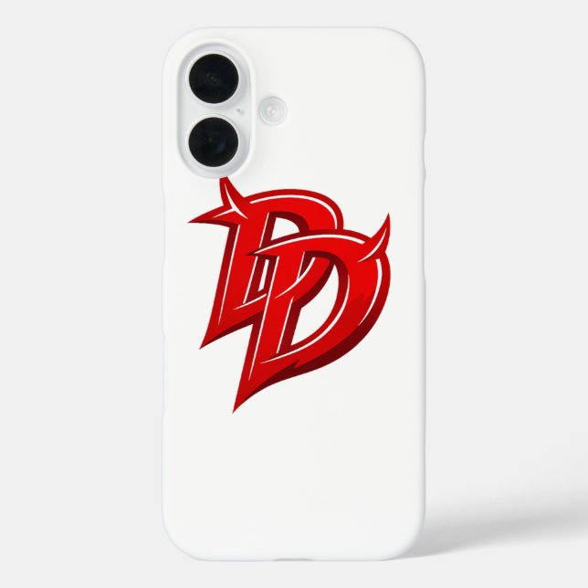 Daredevil inspiriertes Logo iPhone 16 Hülle (Rückseite)