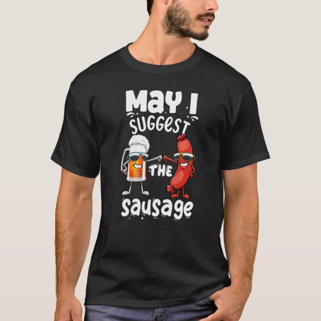 Darf ich die Wurst Frauen Feinschmecker Wurst Lo T-Shirt (Vorderseite)