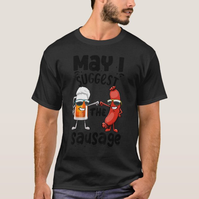 Darf ich die Wurst Frauen Feinschmecker Wurst vors T-Shirt (Vorderseite)