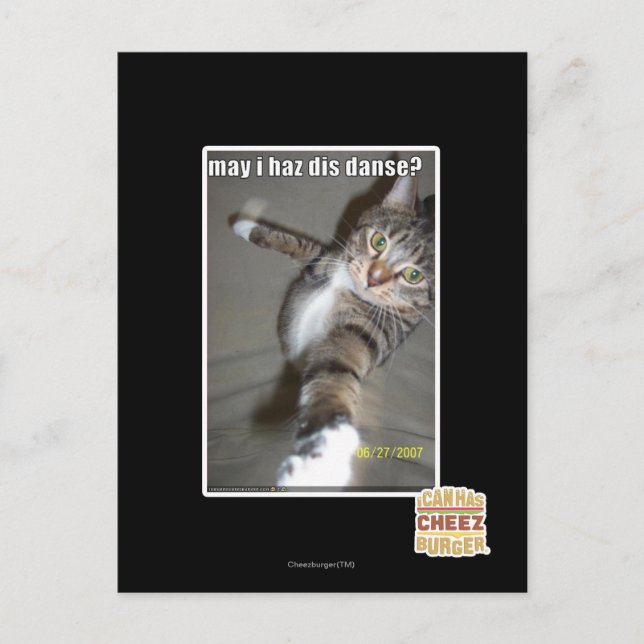 Darf ich tanzen? postkarte (Vorderseite)