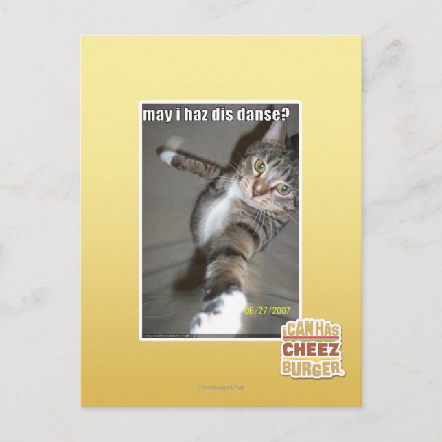 Darf ich tanzen? postkarte (Vorderseite)