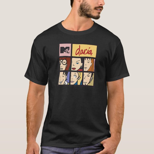 Daria Character Squares Premium T-Shirt (Vorderseite)
