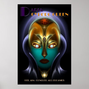 Daria Cyborg-Königin Archivplakat Poster