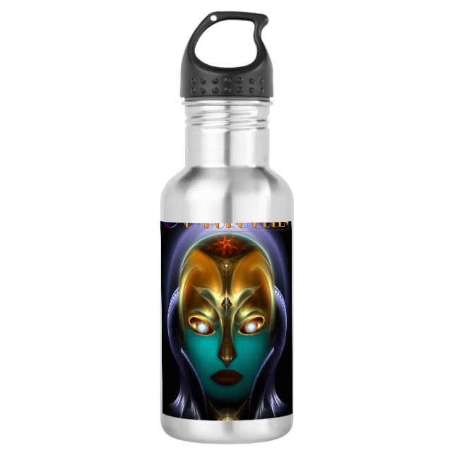 Daria Cyborg Queen Edelstahlflasche (Vorderseite)