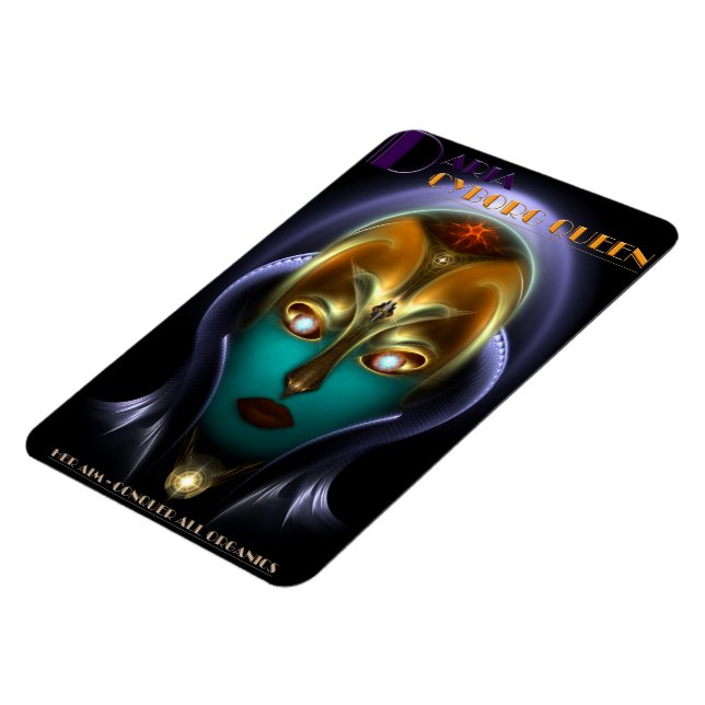 Daria Cyborg Queen Foto Magnet (Linke Seite)