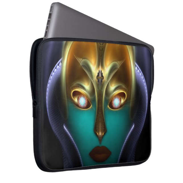 Daria Cyborg Queen Laptop Sleeve (Vorne Rechts)