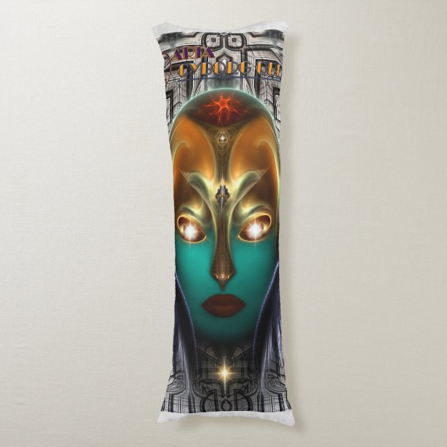 Daria Cyborg Queen Tech Body Kissen (Vorderseite Vertikal)