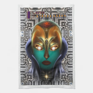Daria Cyborg Queen Tech Küchentuch
