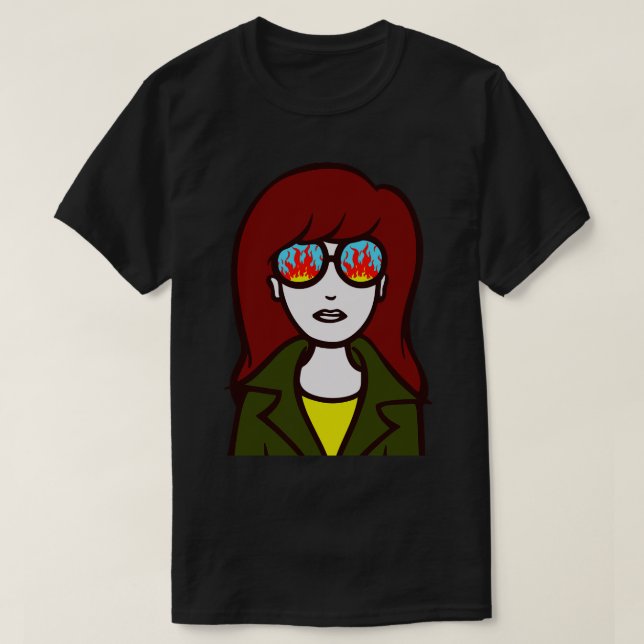 Daria on Fire T-Shirt (Design vorne)