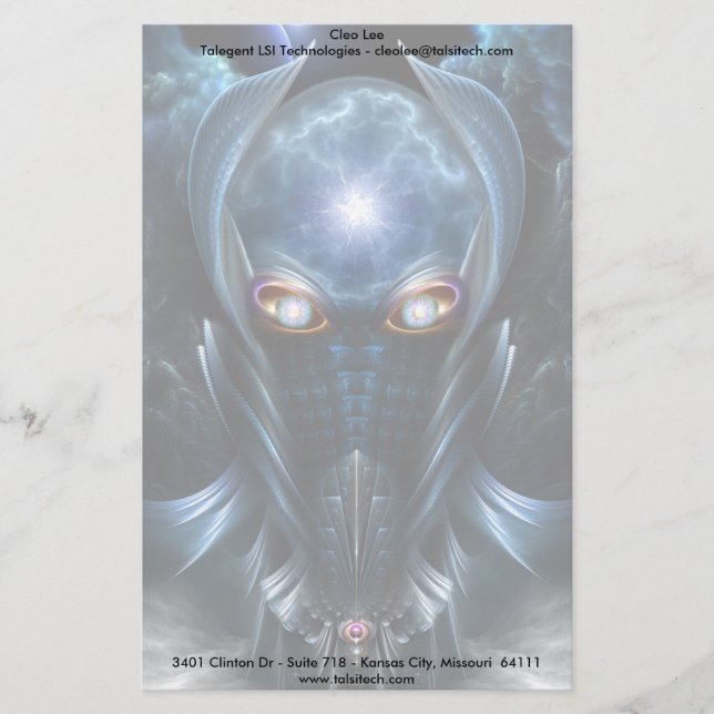 Darian Warrior Briefpapier (Vorderseite)