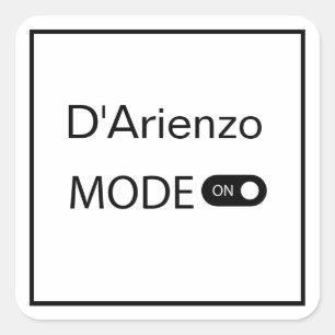 D'Arienzo Mode lustiger Tanguero Tango Tänzer Milo Quadratischer Aufkleber