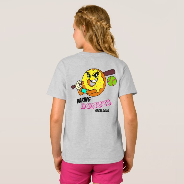 Daring Donuts - Girls T - Shirt (Schwarz voll)