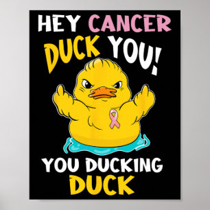 Daring Duckie - Brustkrebs-Krieger Poster