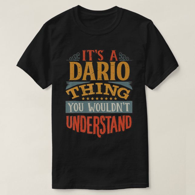 Dario Name T-Shirt (Design vorne)
