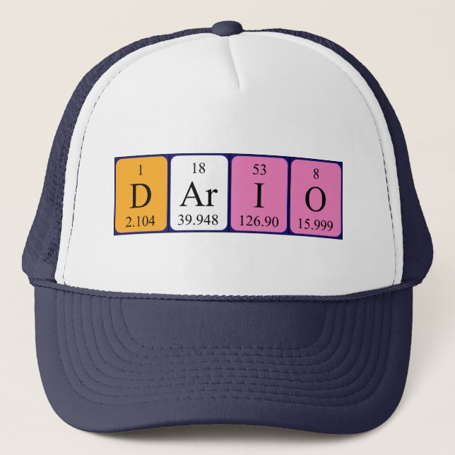 Dario Periodenname Truckerkappe (Vorderseite)