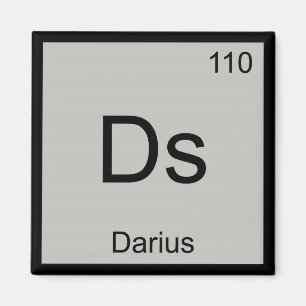 Darius Name Chemie Element Periodensystem Magnet