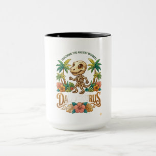 Darius Skelett Dinosaurier Langarm Tasse