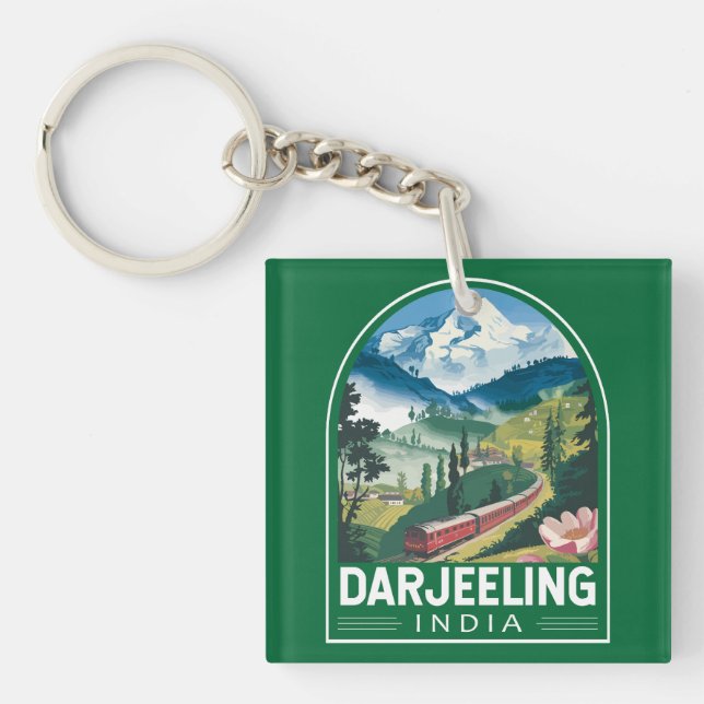 Darjeeling Inde Travel Art Emblem (Devant)