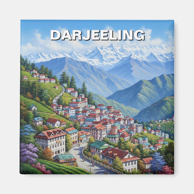 Darjeeling India  Magnet (Vorne)