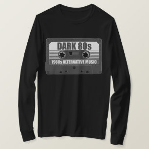 DARK 80er Cassette Tape Long Sleeve T - Shirt