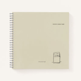 Dark Academia–Bibliothekskarte Illustration/Introv Notizbuch