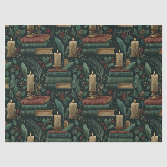 Dark Academia Book Lover Tissue Paper Seidenpapier (Vorderseite)