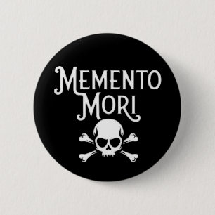 Dark Academia Memento Mori Goth emo Button