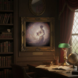 Dark Academia Moody Feminine Painting Poster