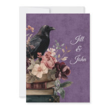 Dark Academia Mystic Raven Save the Date