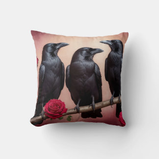 Dark Academia Ravens Kissen