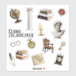 Dark Academia Sticker Set | Zeitschriftenaufkleber