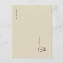 Dark Academia – Tintenfass Kunst | Introvertiertes Postkarte