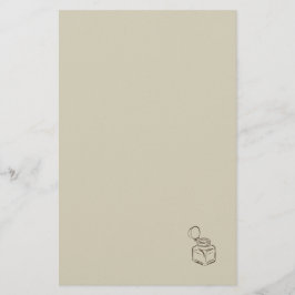 Dark Academia Tintenfass – Minimalistische Vintage Briefpapier