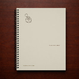 Dark Academia Tintenfass – Minimalistische Vintage Notizbuch