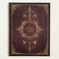 Dark Academia Vintag Scrollwork Buchabdeckung