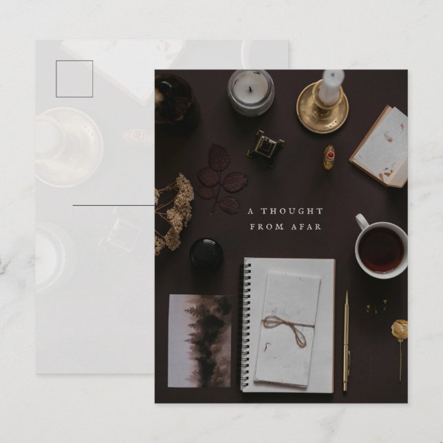 Dark Academia vintage writer  Postkarte (Vorne/Hinten)