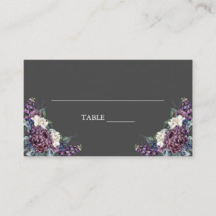 Dark Aesthetic Goth Wedding Bouquet Platzkarte