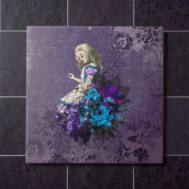 Dark Alice Rustic Deep Purple Fliese (Von Creator hochgeladen)